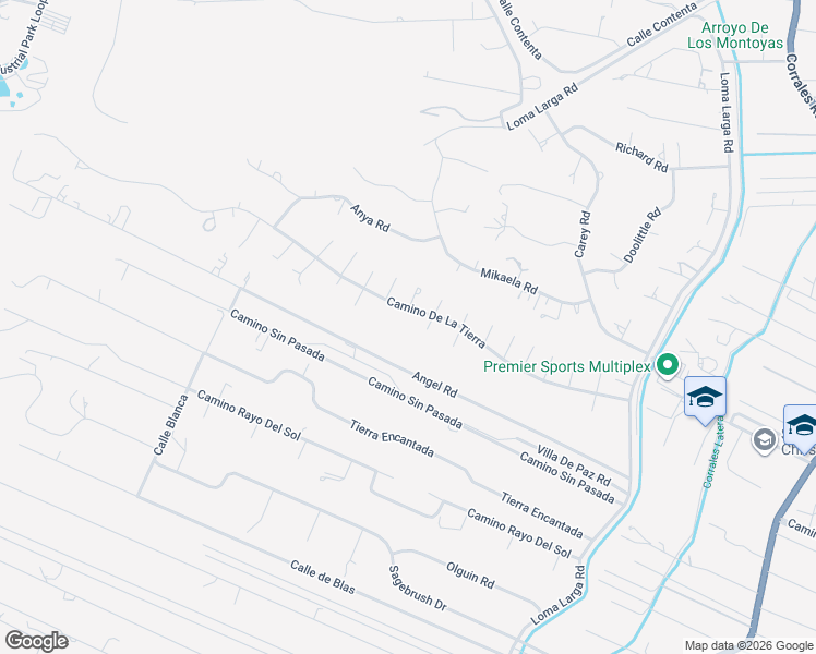 map of restaurants, bars, coffee shops, grocery stores, and more near 557 Camino De La Tierra in Corrales