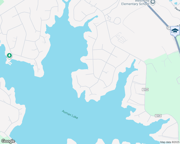 map of restaurants, bars, coffee shops, grocery stores, and more near 102 Llewellin Street in Pinehurst