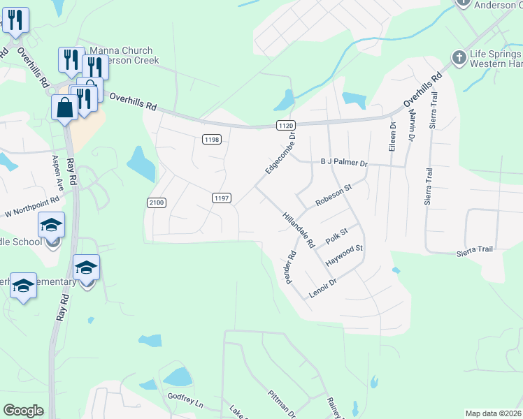 map of restaurants, bars, coffee shops, grocery stores, and more near 25 Randolph Street in Spring Lake