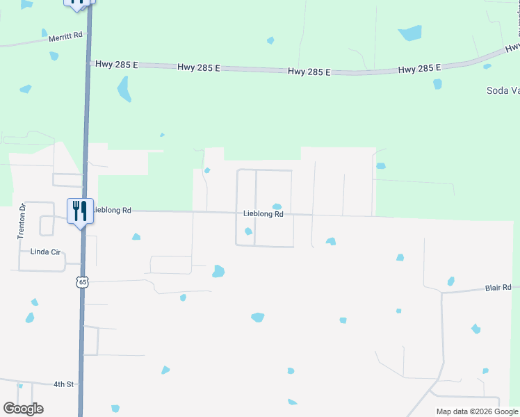 map of restaurants, bars, coffee shops, grocery stores, and more near 3 Longfield Drive in Greenbrier