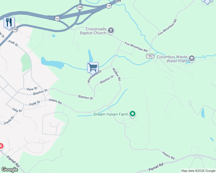 map of restaurants, bars, coffee shops, grocery stores, and more near 1204 Blanton Street in Columbus