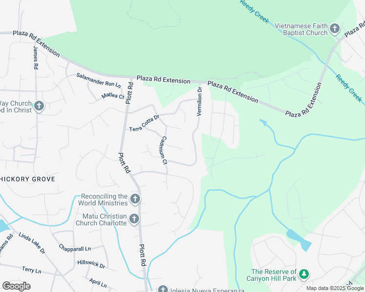 map of restaurants, bars, coffee shops, grocery stores, and more near 8639 Casa Court in Charlotte