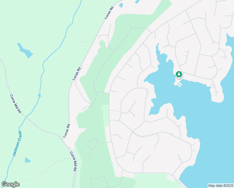 map of restaurants, bars, coffee shops, grocery stores, and more near 106 Yearington Court in Seven Lakes