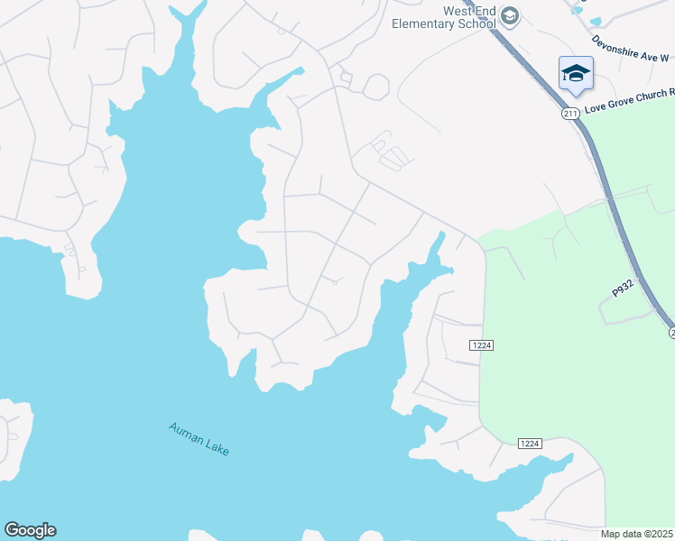 map of restaurants, bars, coffee shops, grocery stores, and more near 103 Carr Court in Seven Lakes