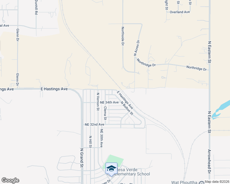 map of restaurants, bars, coffee shops, grocery stores, and more near 3906 Northeast 35th Avenue in Amarillo