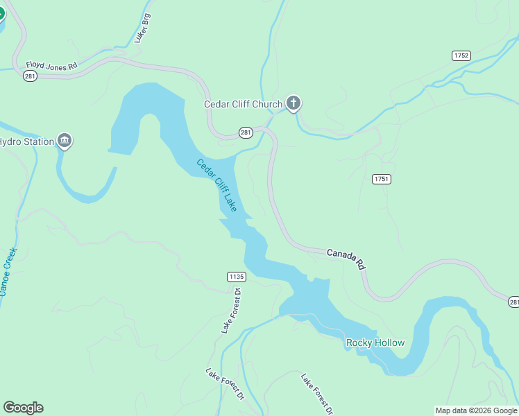 map of restaurants, bars, coffee shops, grocery stores, and more near 300 Sweet Birch Lane in Tuckasegee