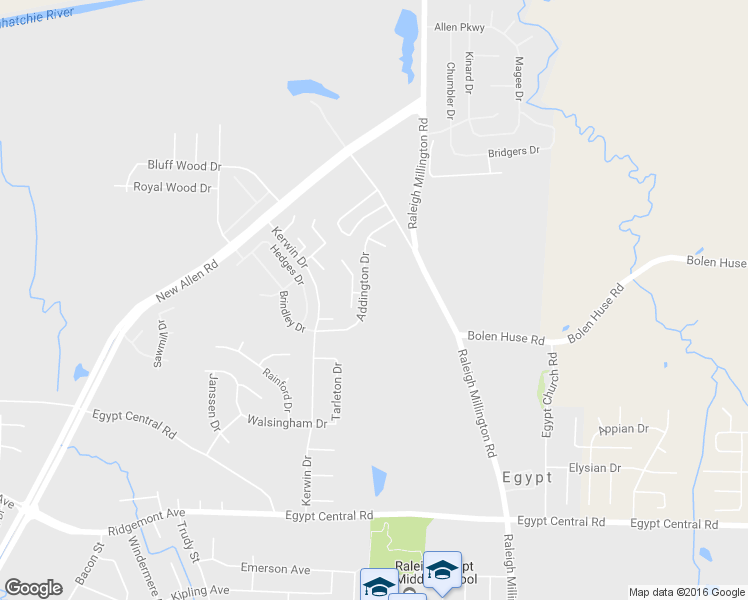 map of restaurants, bars, coffee shops, grocery stores, and more near 4619 Addington Drive in Memphis