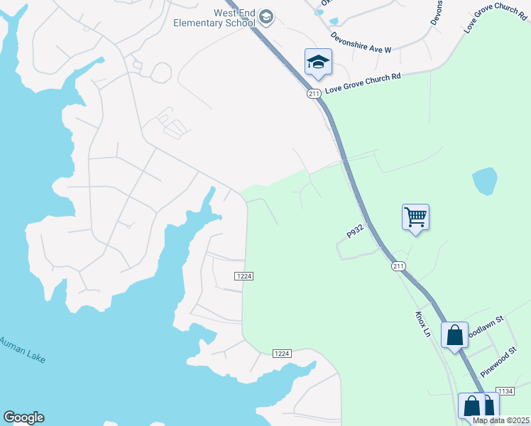 map of restaurants, bars, coffee shops, grocery stores, and more near Stedman Court in Moore County