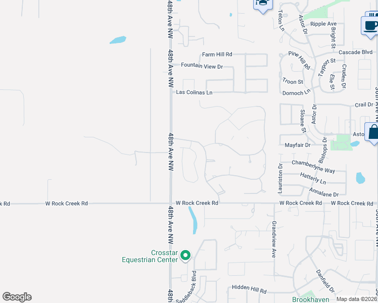 map of restaurants, bars, coffee shops, grocery stores, and more near 2701 Ashton Avenue in Norman