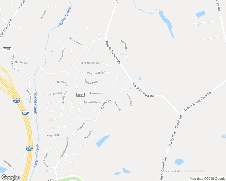 map of restaurants, bars, coffee shops, grocery stores, and more near 11010 Pale Hickory Lane in Charlotte