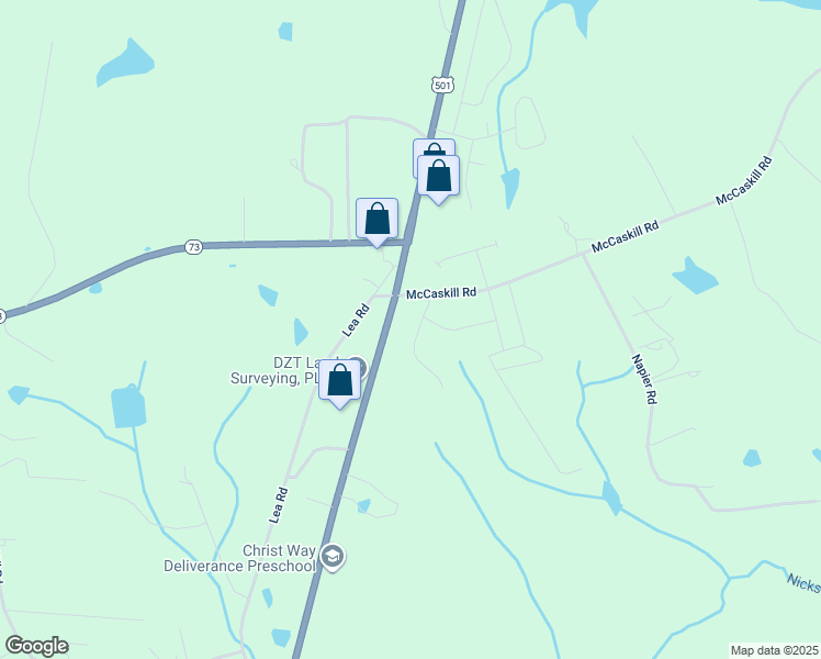 map of restaurants, bars, coffee shops, grocery stores, and more near 311 Pine Laurel Drive in Carthage