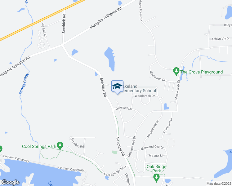 map of restaurants, bars, coffee shops, grocery stores, and more near 10050 Oakseed Lane in Lakeland
