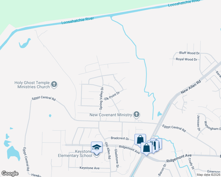 map of restaurants, bars, coffee shops, grocery stores, and more near 3359 Redcliff Drive in Memphis
