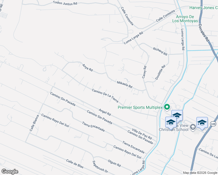 map of restaurants, bars, coffee shops, grocery stores, and more near 522 Camino De La Tierra in Corrales