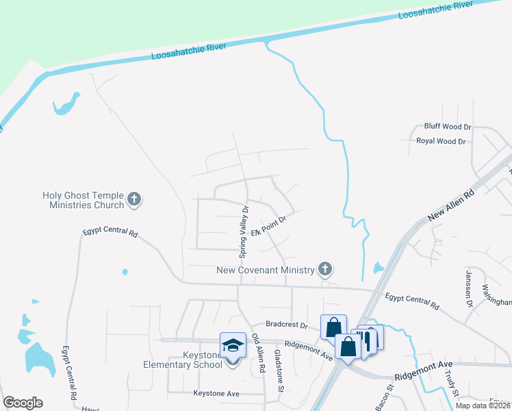 map of restaurants, bars, coffee shops, grocery stores, and more near 3359 Redcliff Drive in Memphis