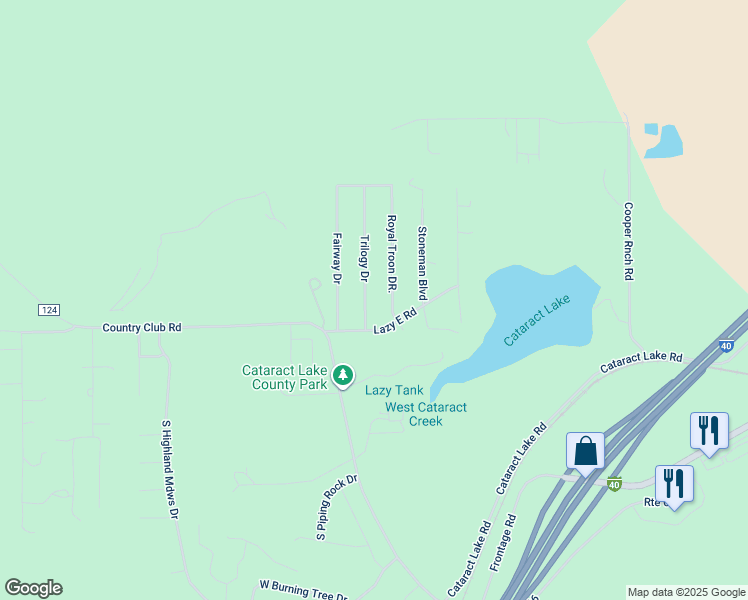 map of restaurants, bars, coffee shops, grocery stores, and more near 144 Trilogy Drive in Williams