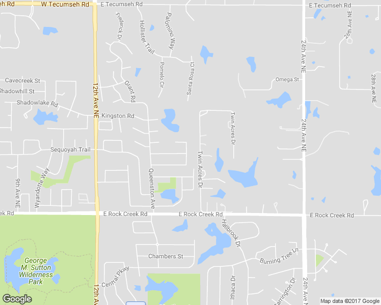 map of restaurants, bars, coffee shops, grocery stores, and more near 2701 Briarcliff Drive in Norman