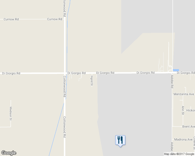 map of restaurants, bars, coffee shops, grocery stores, and more near 2159 Di Giorgio Road in Bakersfield