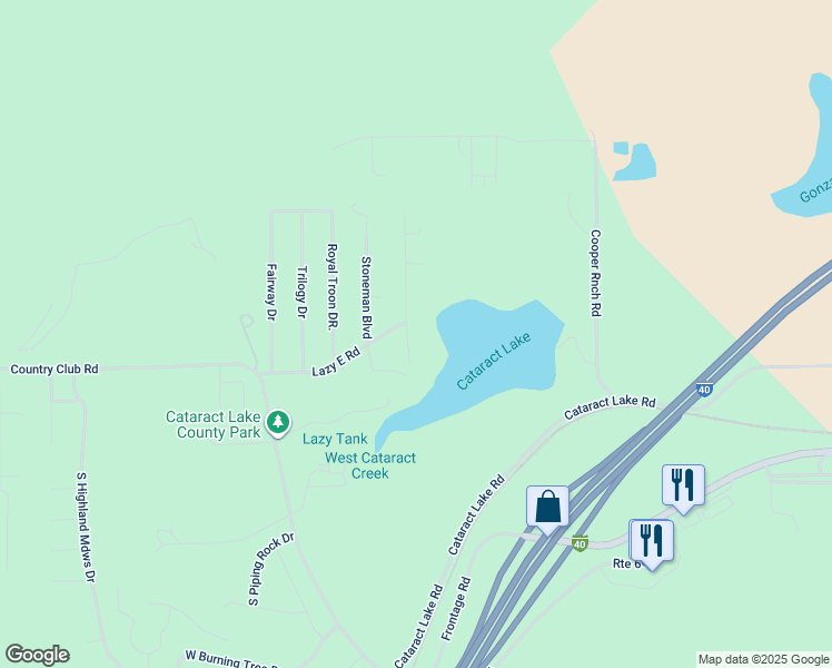 map of restaurants, bars, coffee shops, grocery stores, and more near 76 North Lakeview Drive in Williams