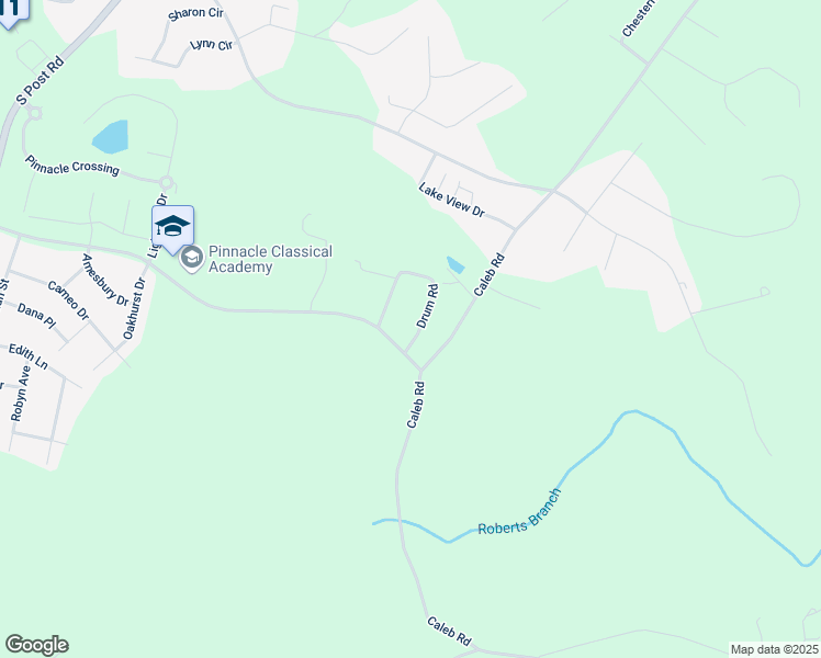 map of restaurants, bars, coffee shops, grocery stores, and more near 132 Drum Road in Shelby