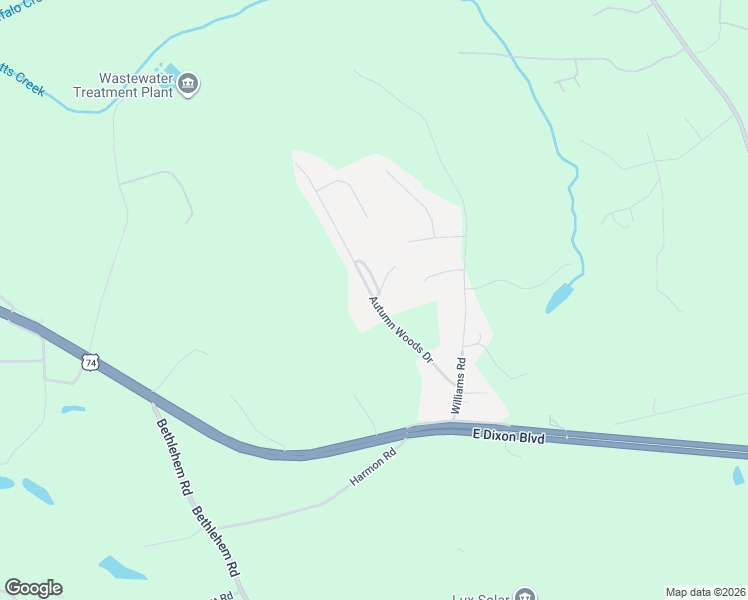 map of restaurants, bars, coffee shops, grocery stores, and more near 135 Autumn Woods Drive in Kings Mountain