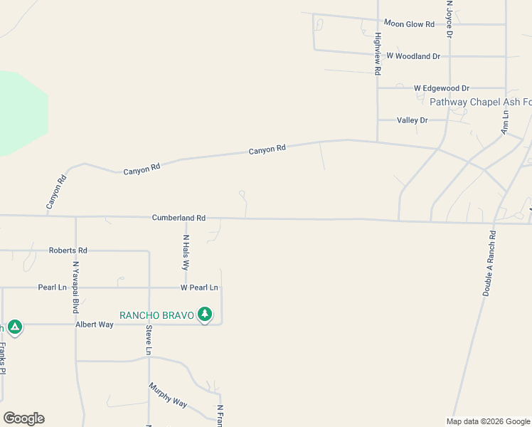 map of restaurants, bars, coffee shops, grocery stores, and more near 1798 Cumberland Road in Ash Fork