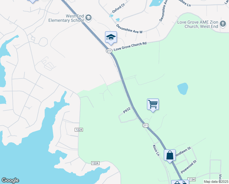 map of restaurants, bars, coffee shops, grocery stores, and more near 119 Holly Place in West End