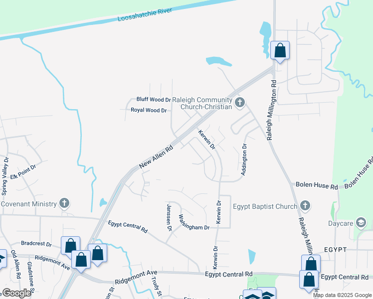 map of restaurants, bars, coffee shops, grocery stores, and more near 4650 Hedges Drive in Memphis