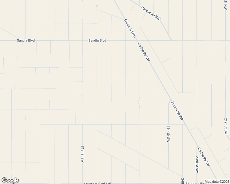 map of restaurants, bars, coffee shops, grocery stores, and more near 29th Street Southwest in Rio Rancho