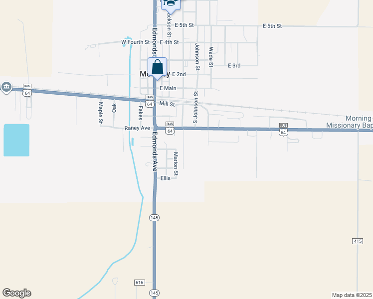 map of restaurants, bars, coffee shops, grocery stores, and more near 602 Chapel Oaks Drive in McCrory