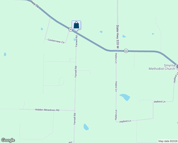 map of restaurants, bars, coffee shops, grocery stores, and more near 121 Crystal Valley Road in Searcy