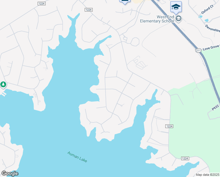 map of restaurants, bars, coffee shops, grocery stores, and more near 114 McCracken Drive in Seven Lakes
