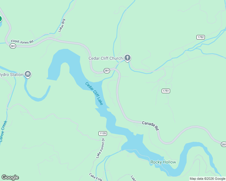 map of restaurants, bars, coffee shops, grocery stores, and more near 300 Sweet Birch Lane in Tuckasegee