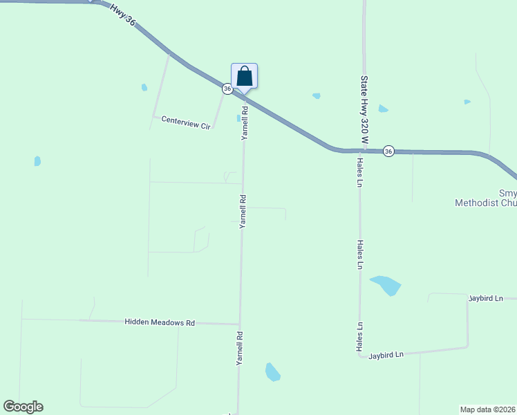 map of restaurants, bars, coffee shops, grocery stores, and more near 121 Crystal Valley Road in Searcy