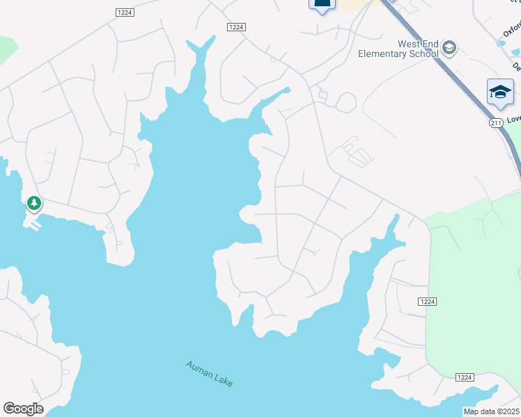 map of restaurants, bars, coffee shops, grocery stores, and more near 122 McCracken Drive in Seven Lakes