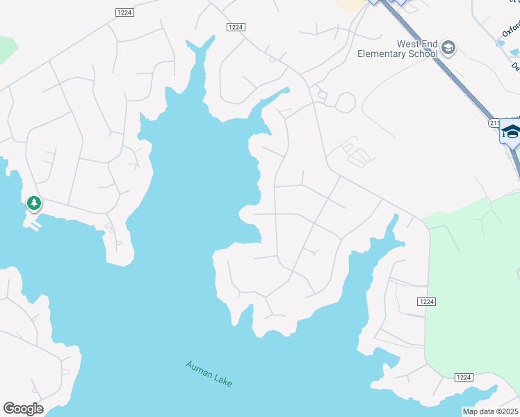 map of restaurants, bars, coffee shops, grocery stores, and more near 122 McCracken Drive in Seven Lakes