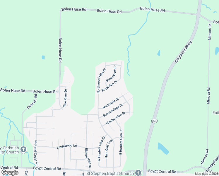map of restaurants, bars, coffee shops, grocery stores, and more near 4819 Royal Run Drive in Memphis