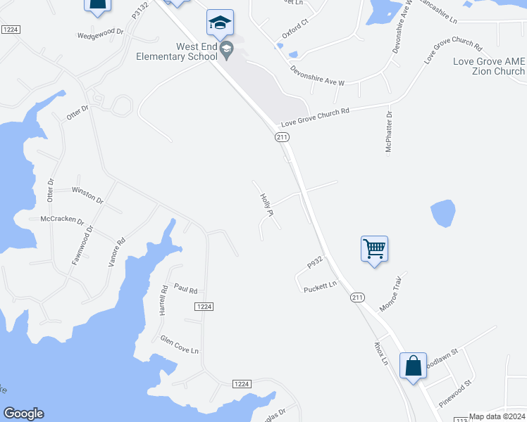map of restaurants, bars, coffee shops, grocery stores, and more near 112 Holly Place in West End
