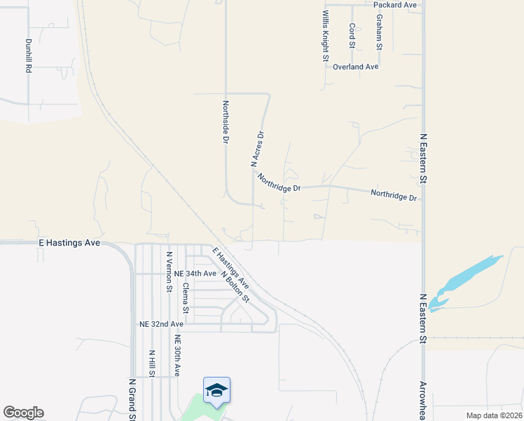 map of restaurants, bars, coffee shops, grocery stores, and more near 4200 North Acres Drive in Amarillo