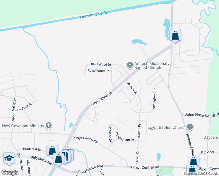 map of restaurants, bars, coffee shops, grocery stores, and more near 4661 Royal Ridge Drive in Memphis