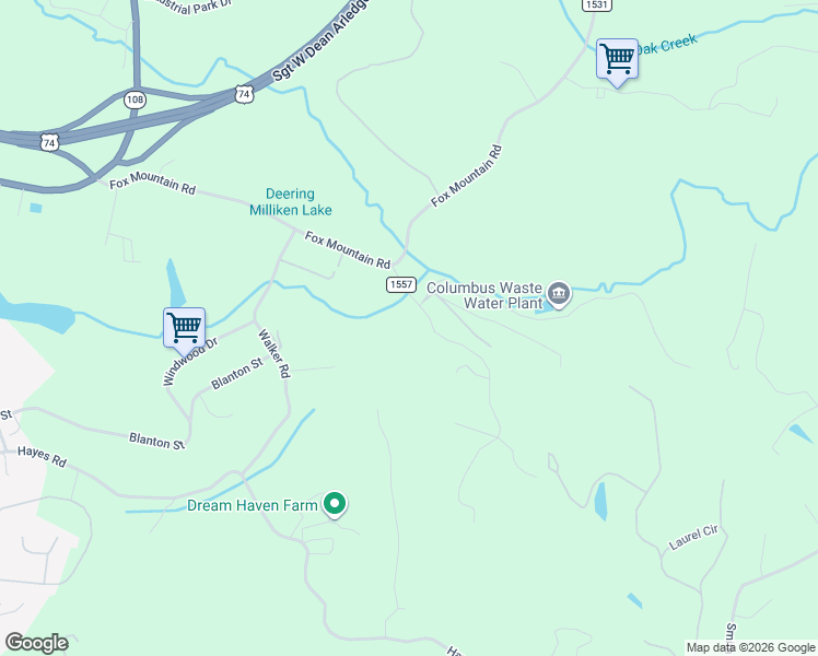 map of restaurants, bars, coffee shops, grocery stores, and more near 180 Woodland Drive in Columbus