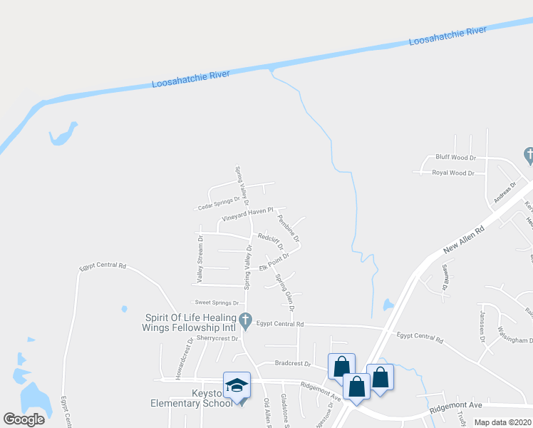 map of restaurants, bars, coffee shops, grocery stores, and more near 3369 Vineyard Haven Place in Memphis