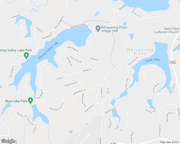map of restaurants, bars, coffee shops, grocery stores, and more near 17 Birdie Drive in Carthage