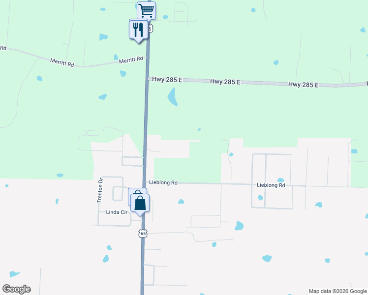 map of restaurants, bars, coffee shops, grocery stores, and more near 12 Lieblong Road in Greenbrier