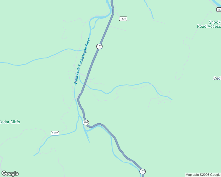 map of restaurants, bars, coffee shops, grocery stores, and more near 2 Hooper Chastain Road in Tuckasegee