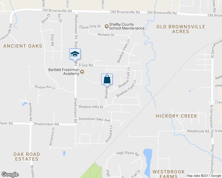 map of restaurants, bars, coffee shops, grocery stores, and more near 7664 Shadow Fork Lane in Arlington