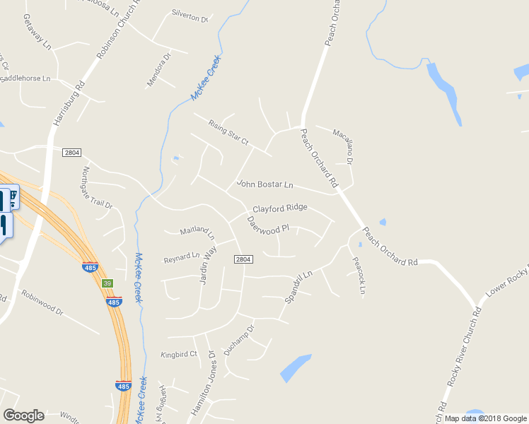 map of restaurants, bars, coffee shops, grocery stores, and more near 11112 Clayford Ridge in Charlotte