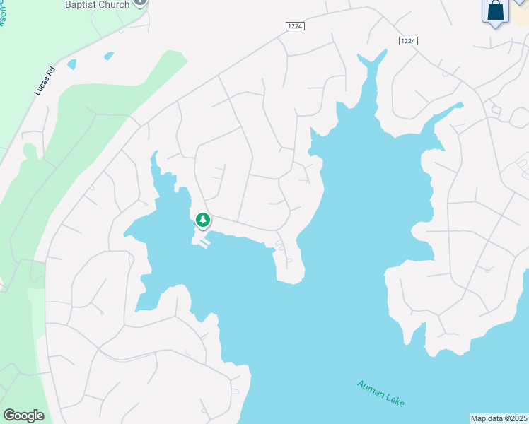 map of restaurants, bars, coffee shops, grocery stores, and more near 105 Spong Court in Seven Lakes