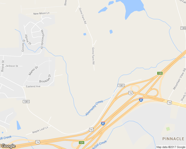 map of restaurants, bars, coffee shops, grocery stores, and more near 254 Goins Farm Road in Bessemer City