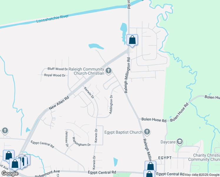 map of restaurants, bars, coffee shops, grocery stores, and more near 3921 Chelsea Hill Drive in Memphis